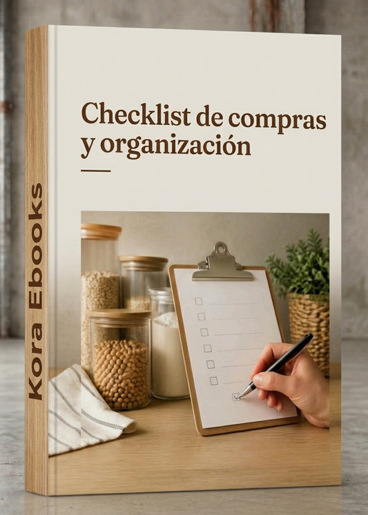CHECKLIST DE COMPRAS Y ORGANIZACION