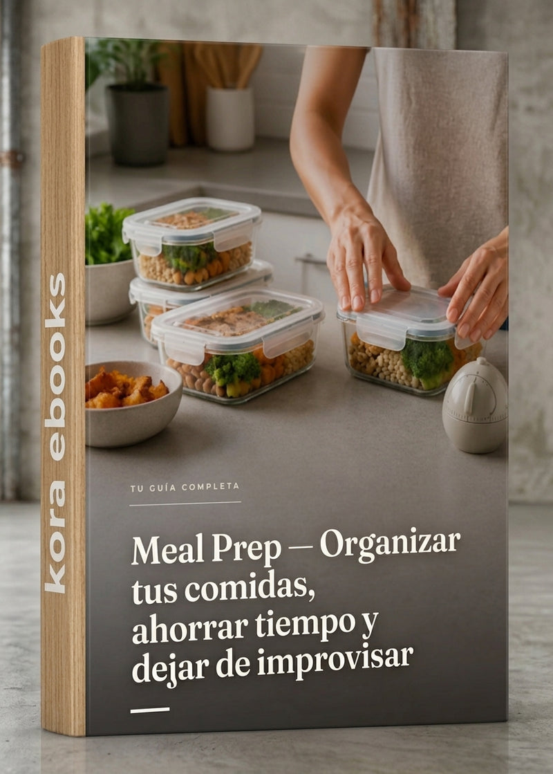 ORGANIZAR TUS COMIDAS, DEJA DE IMPROVISAR